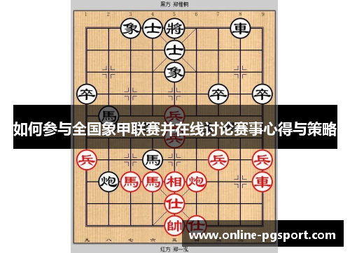 如何参与全国象甲联赛并在线讨论赛事心得与策略